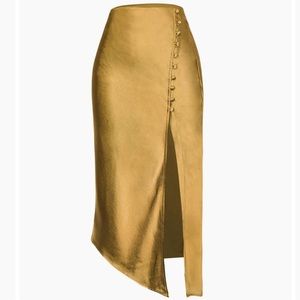 Asymmetrical Button down skirt